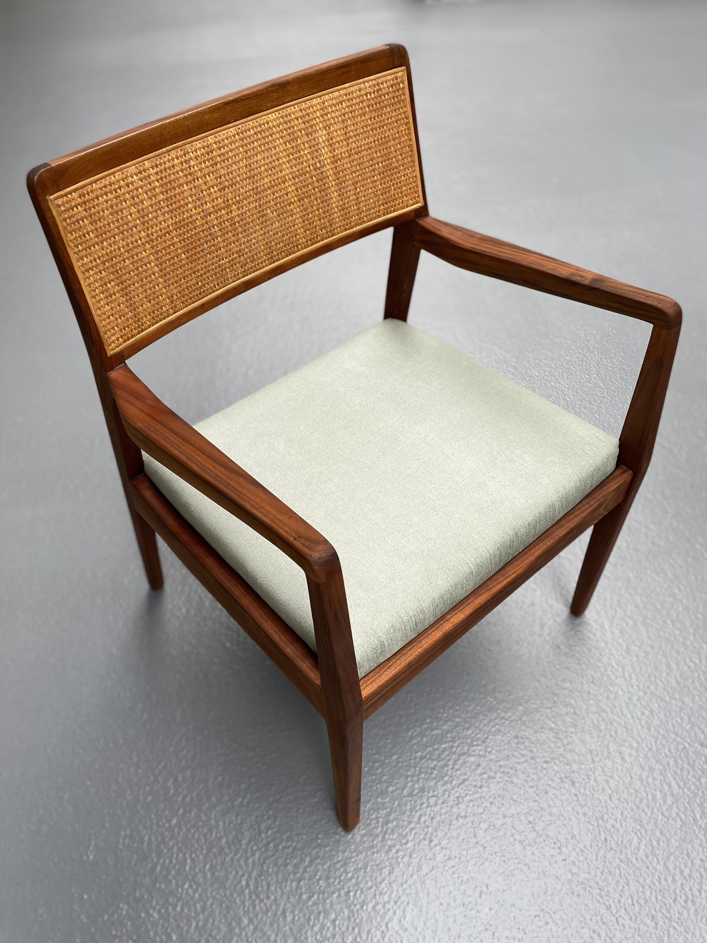 Pair Of Fully Restored Jens Risom Cane Playboy Chair