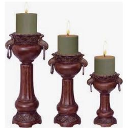 Candle Holders Set 3 Pieces - New In The Box