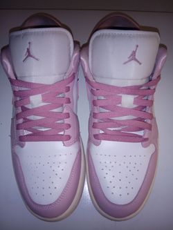Nike Jordans ( Pink + White)