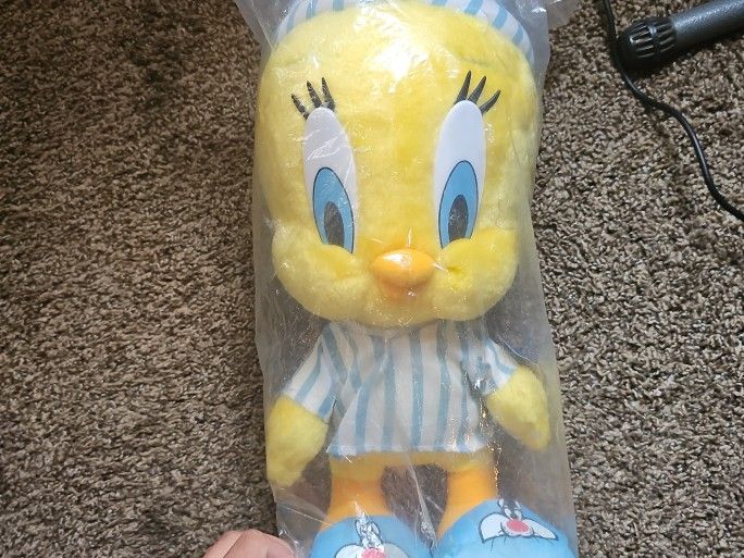 Vintage Tweety Bird Plush New 1998