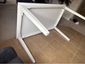 White dining table