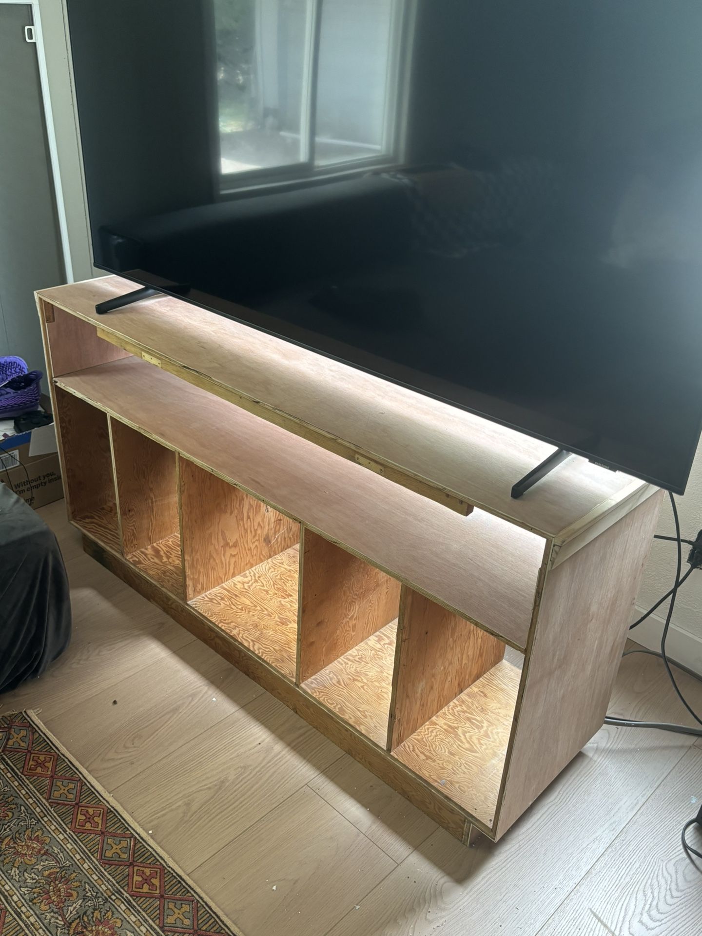 LOW PRICE MOVING- SOLID WOOD TV STAND