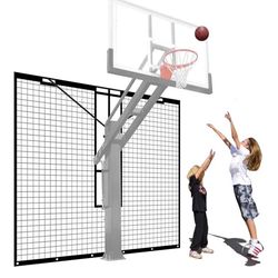 New in the box Heavy Duty Basketball Return Net 12FT X 10FT, UV-Resistant Yard Guard Backstop Nets Basketball Return & Defensive Net System, Ball Net