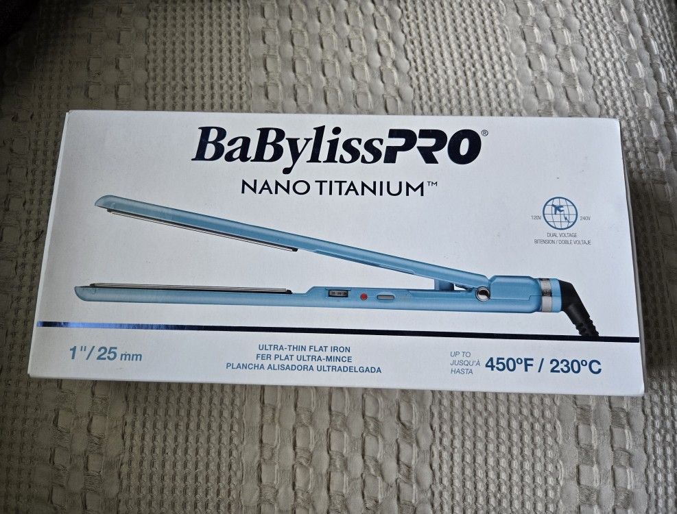 BabylissPro Nano Titanium Ultra Thin Hair Straightener