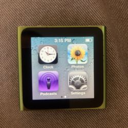 iPod Nano 6th Generation Green 8gb
