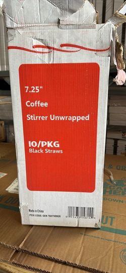 Coffee stirred straws