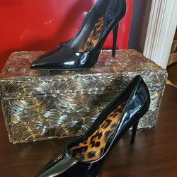 Black Patent Leather Heels- Brand New Size 8.5