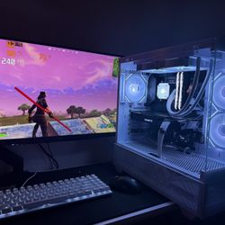 White Gaming Pc Computer Desktop RTX