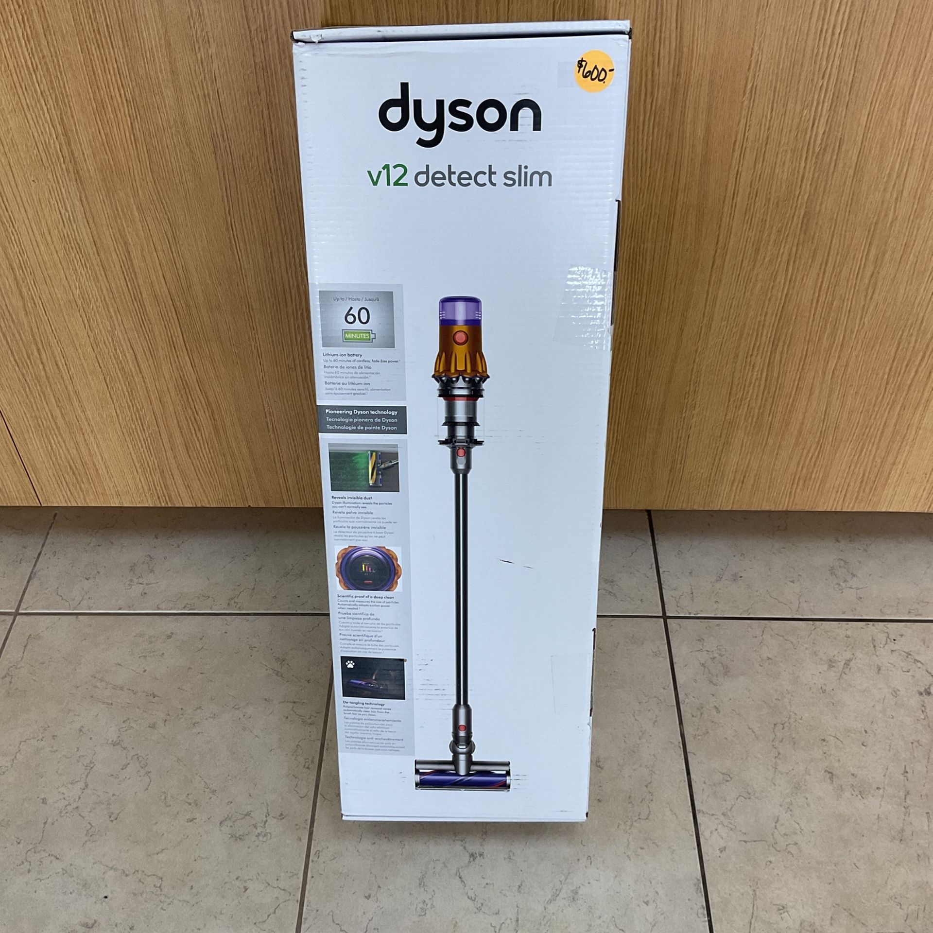 DYSON V12 DETECT SLIM VACUUM.