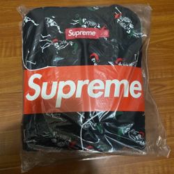 Supreme Hanes Christmas Pajama Set Black Size Large