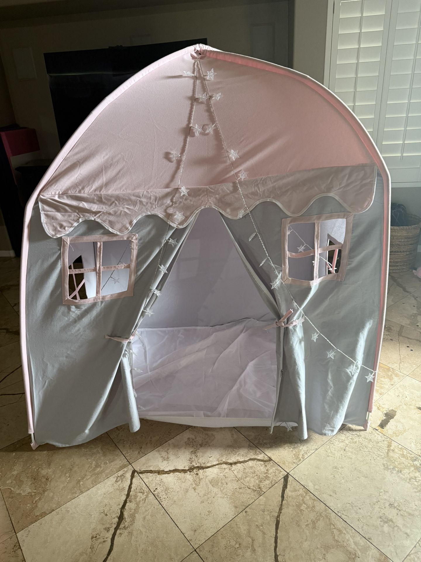 Costzon Kids Play Tent, Large Spacious Cotton Canvas Playhouse With Lights! GREAT CHRISTMAS PRESENT/GIFT!