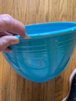 Fiesta Turquoise Ceramic Mixing Bowl