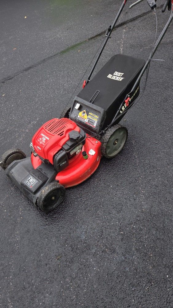 Self Propelled Lawnmower With Bag Just Serviced