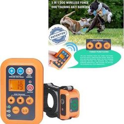 #2274 Dog Wireless Fence Training Barking Collar 3-in-1 System
