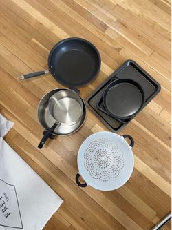 pots and pans and comforter