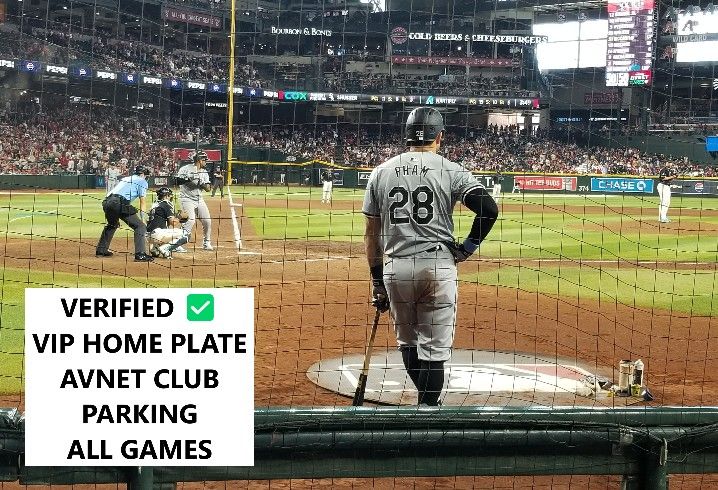 8x VIP Home Plate / Dugout Tickets, Lounge, Parking - Diamondbacks vs Blue Jays