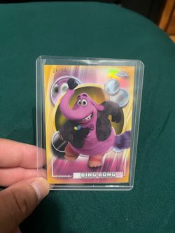 2026 Topps Chrome Disney Pixar Bing Bong Orange Refractor #24/50 Rare