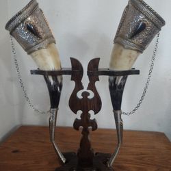 Handcrafted Georgian Drinking Cups With Silver Trim