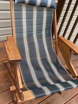 Chair Foldable Outdoor/Indoor With Cushion Head Rest.