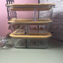 New Set Of Glass Food Containers