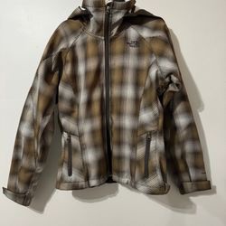 The North Face Morgan TNF Apex Brown Plaid Jacket Small