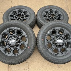 2024 Ford F250 Black 20” Oem Wheels Tires 