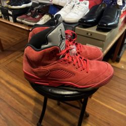 Jordan 5 Red Suede Size 13