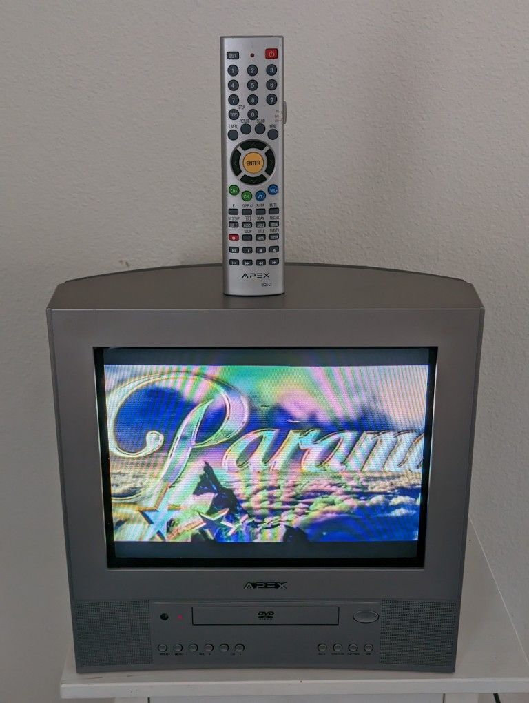 Apex 14" Color TV with DVD player and Remote GT1417DV