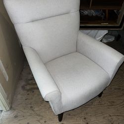 Classic Home Beth Accent Chair Cream Mid Century Modern 