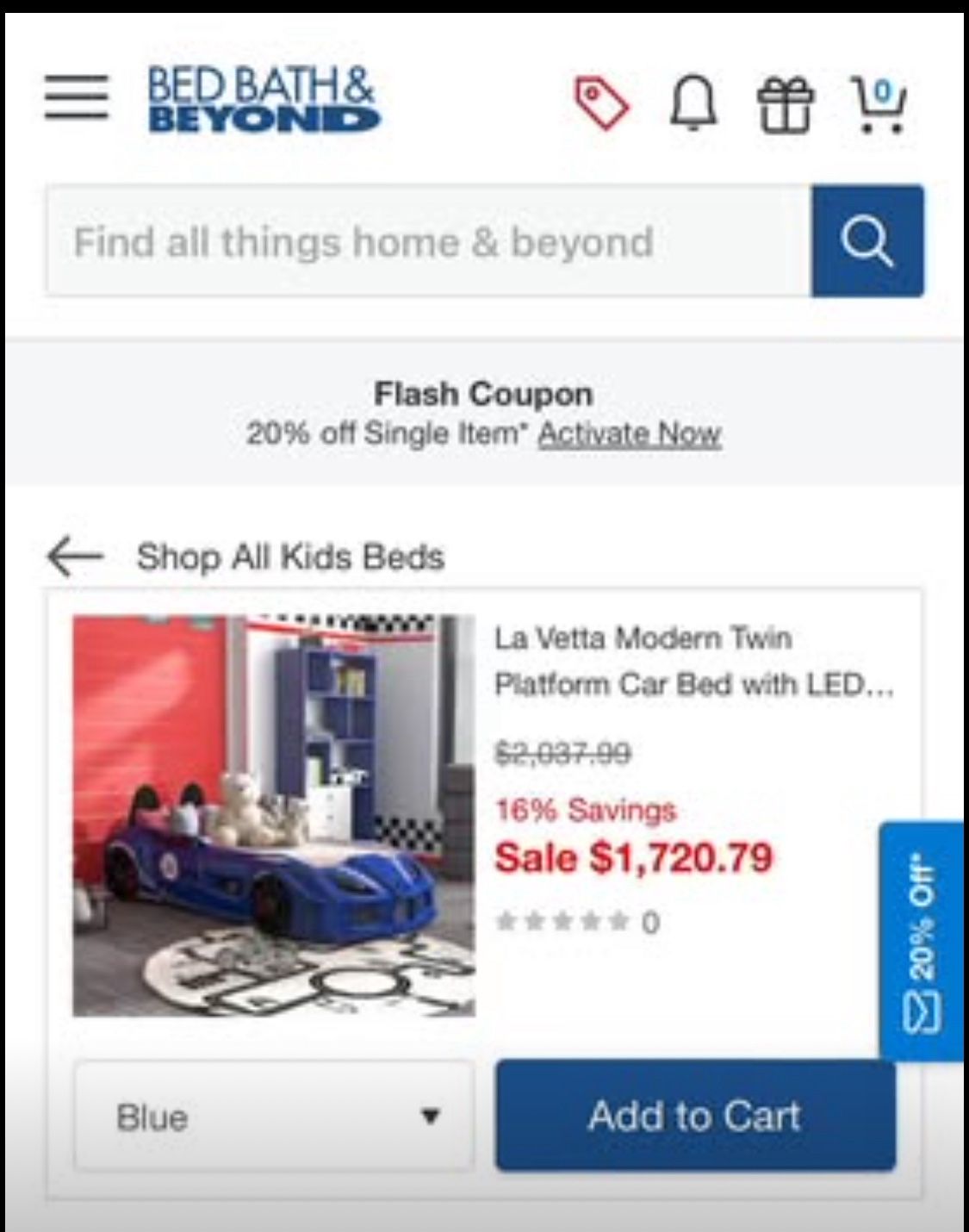 Twin car Bed For Kids 