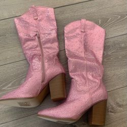 Bota estilo Vaquera con pedrería  en #7