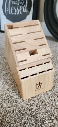 Wood knife block