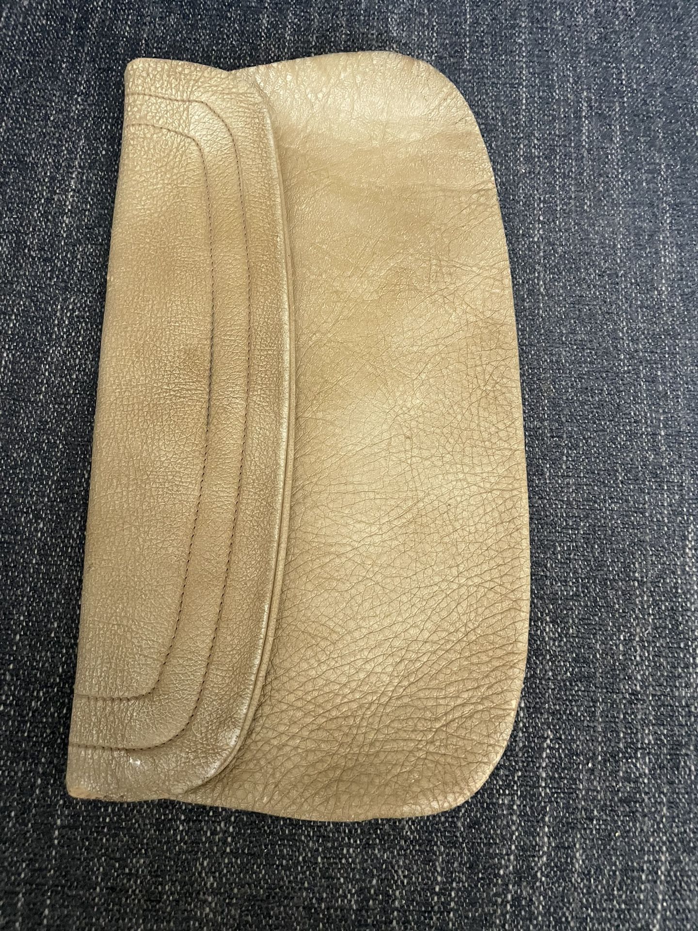 Tan Leather Clutch