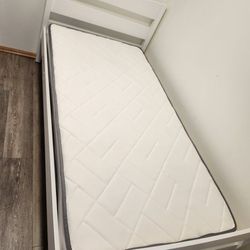 Twin Size Bed Frame And New Matress 