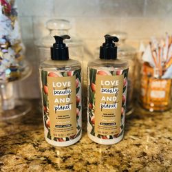 Set of 2 love beauty & planet Shea butter &sandalwd LOTION•13.5oz•$10