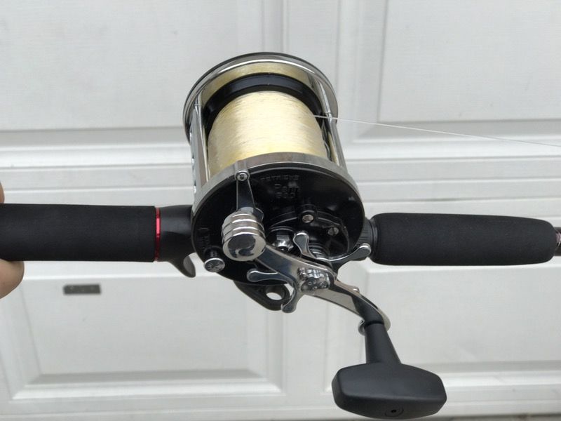 Penn 500L Jigmaster and ugly stik GX2. Fishing rod and reel.