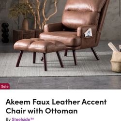 Accent Chair With ottoman 