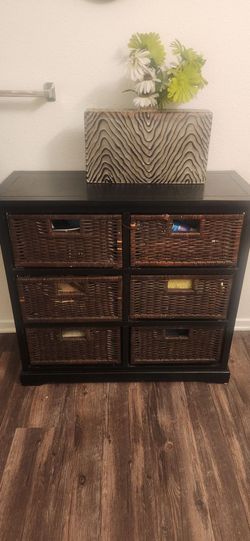 Wicker drawer- basket storage