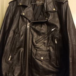 !! Leather Motorcycle Jacket  Size 2X By Open Road 