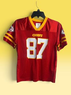 Boys Kansas City Chiefs #87 Travis Kelce NFL Jersey Size L (12/14)