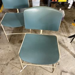 Seating Chair – Steelcase 472410 Aqua /blue Greenish Colored Chairs
