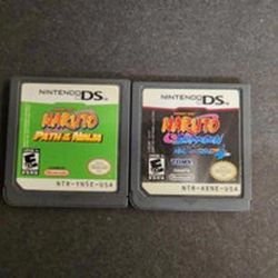 Naruto Shippuden Nintendo DS Games Lot of 2 Path of the Ninja & Ninja Council 4