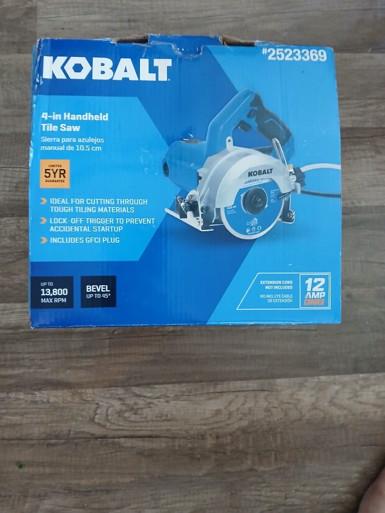 Cobalt 4in Handheld Tile Saw
