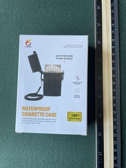 Waterproof Cigarette Case (black, fits 20)