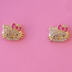 HELLO KITTY EARRINGS & MATCHING RING 