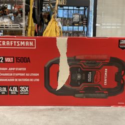 Craftsman Jump Starter, 1500 Amp 12 Volt Portable Jump Starter 