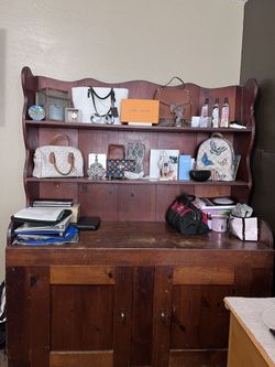 Wooden Display Shelf .