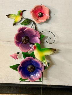 Beautiful Large Metal Yard Decor 36” $35/each