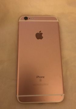 iPhone 6S plus rose gold Verizon 64 GB plus black mophie rechargeable case