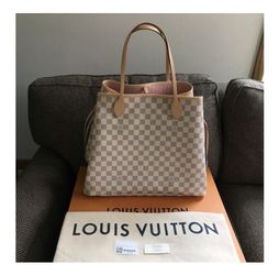 Neverfull Gm Damier Azur Rose Ballerine